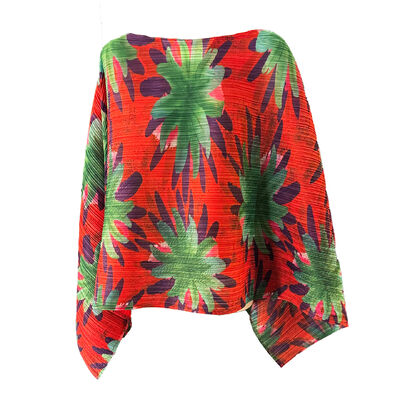 High-End Niche Design Vacation-Style Round-Neck Knitted Anti-Pilling Summer Casual Loose Fit T-Shirt for Women