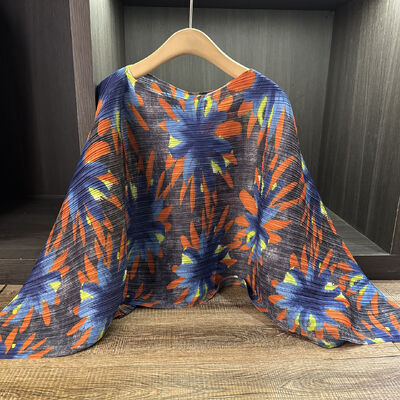 High-End Niche Design Vacation-Style Round-Neck Knitted Anti-Pilling Summer Casual Loose Fit T-Shirt for Women