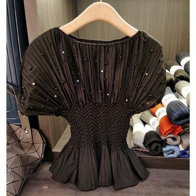 Women's Summer Sleeveless Ruffle Top Eco-Friendly 3D Plaid Color Blocked Print Diamonds Hole Patches Breathable Irregular