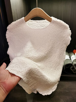 Women's Stylish Slimming Vest T-Shirt Elegant Temperament Age-Reducing Commuting Excellent Sweat-Absorbing Wrinkle-Free Made