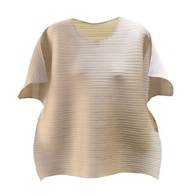 New fashion irregular solid color top with temperament round neck loose fit slimming versatile t-shirt