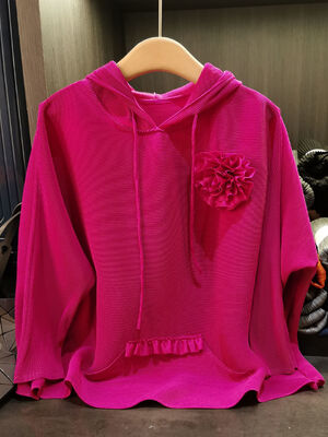 Stylish Plus-Size Loose Slimming Long-Sleeve Sweatshirt T-Shirt High-End Summer Casual Versatile Solid Breathable Polyester