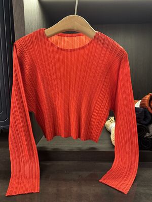 Autumn New Style High-End Plaid Print T-Shirt Elegant Versatile Slimming Casual Long Sleeve Top Made Anti-Pilling Polyester