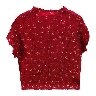 Handmade Crochet Top for Women Summer New Loose Plus Size Solid Color Round Neck Short Sleeved T-Shirt Breathable Feature