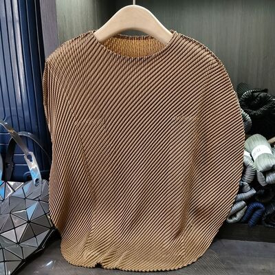 Women's Loose-Fitting Batwing Sleeve T-Shirt for Spring Summer Casual New Solid Color Dragon Scale Design