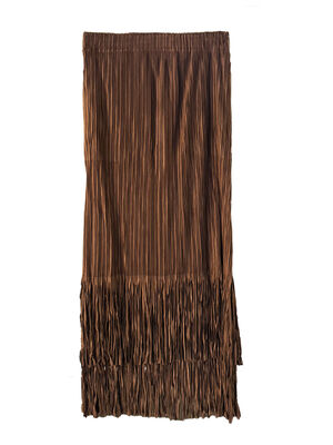 High-end Autumn Velvet Solid Color Casual Versatile Slimming Midi Skirt for Women 100% Polyester