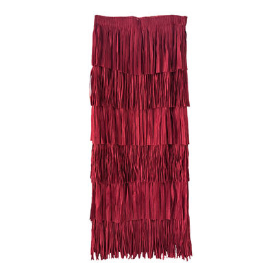 High-End Stylish Vintage Chiffon Layered Skirt New Autumn Solid Color Versatile Mid-Length Skirt for Women