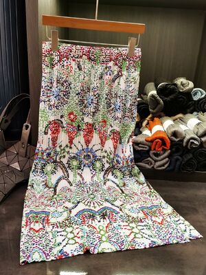 Summer Bohemian Floral Printed Midi Skirt for Women Casual Mid-Length New Irregular Niche Loose Slimming Versatile Design