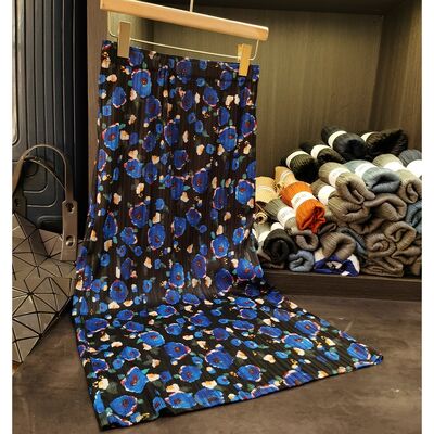 High-End Women's A-Line Bodycon Skirt Elegant Commuting Print Pleated Design with Elastic Waist New Summer Casual Style