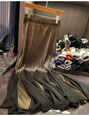 European Vintage Women's Fashion Puffy Skirt Elegant Color Mesh with  Winter Style New for Spring Season