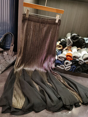 European Vintage Women's Fashion Puffy Skirt Elegant Color Mesh with  Winter Style New for Spring Season