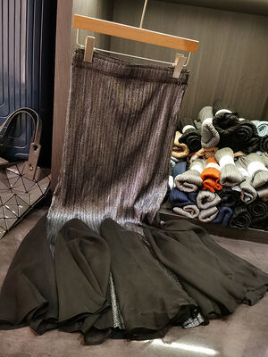 European Vintage Women's Fashion Puffy Skirt Elegant Color Mesh with  Winter Style New for Spring Season