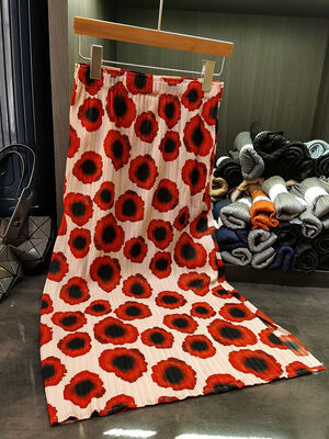 Women's New Design Elegant A-Line Skirt Floral Pattern Casual Spring Summer Style Contrast Color Plaid Natural Waistline Holiday