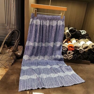 Women's High-End A-Line Mid-Length Skirt New Summer Fashion Print Breathable Slimming Chiffon Versatile Natural Casual