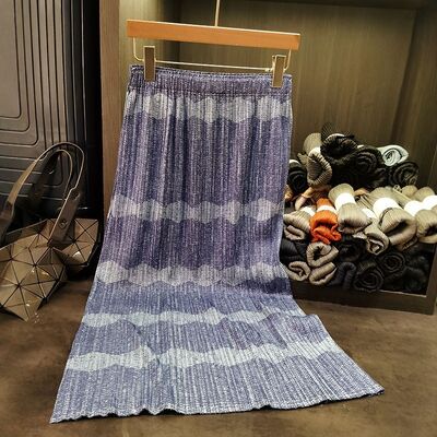 Women's High-End A-Line Mid-Length Skirt New Summer Fashion Print Breathable Slimming Chiffon Versatile Natural Casual