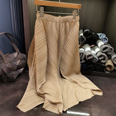 Women's Summer Half Skirt Elastic Waist Solid Color Versatile High Waist Loose Slimming New Style Casual Temperament