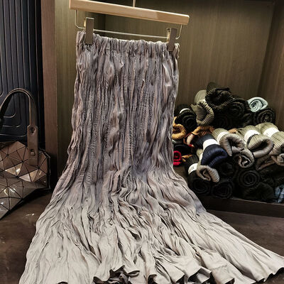 Women's High-Waisted A-Line Midi Skirt Versatile and Fashionable Vintage Style for Summer Covers Hips