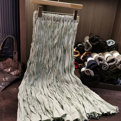 Women's High-Waisted A-Line Midi Skirt Versatile and Fashionable Vintage Style for Summer Covers Hips