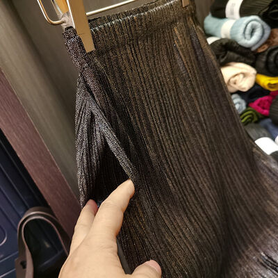 Solid Color Pleated Skirt for Women's Summer Temperament, High Waist Slimming Tassel Skirt