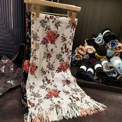 High-end Printed Temperament Half Skirt for Women, New Tassel Mid Length Skirt for Women