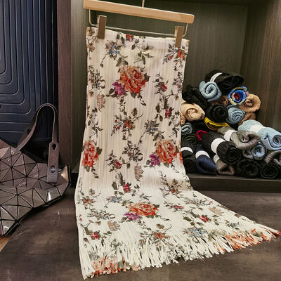 High-end Printed Temperament Half Skirt for Women, New Tassel Mid Length Skirt for Women