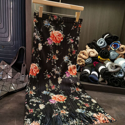 High-end Printed Temperament Half Skirt for Women, New Tassel Mid Length Skirt for Women