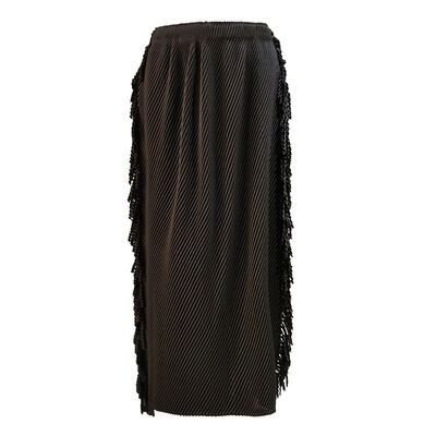 Design Style Tassel Dragon Scale Pleated Skirt Exudes a Slimming Temperament, A-line Skirt for Women