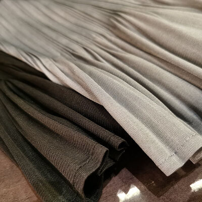 Women's High-End Pure Color Casual Skirt Elegant Spring New Fashion Comfortable Elastic Waist Chiffon