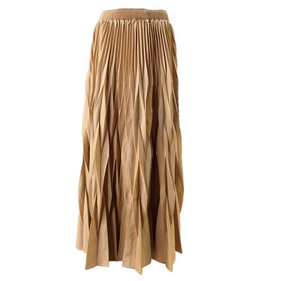 Women's High-End Mid-Length Pleated Skirt Elegant Versatile Slimming Casual Style for Spring New Fashion Natural