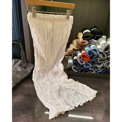 Japanese Style Texture All-match Gentle High Waist Skirt Women's Fashionable Pleated Elastic Waist Pleated Skirt