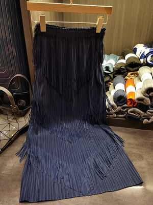 Solid Color Skirt Women 2024 Summer New Multi-layer Elastic Waist Gentle Skirt Casual Pleated Skirt