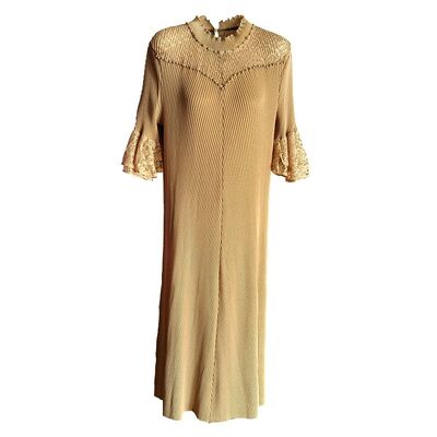 Spring New Elegant Mid-Length Chiffon Skirt Pure Color Loose Slimming Look Tempting Socialite Class Casual for Heavy