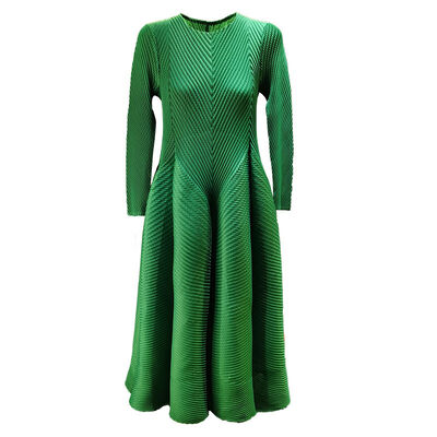 Elegant Women's Mid-Length Skirt Pleated Design High-End  Large Size Washable Floor-Length