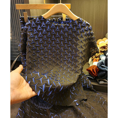 New Natural Waist Summer Slim T-shirt Half Skirt Pleated 3D Formal Dress for Women