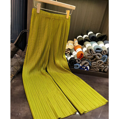 Sanzhai New Fashion Outfit Two-Piece Set Chinese Style Retro Stand Collar Button Top Dress Wide Leg Pants for Women Casual