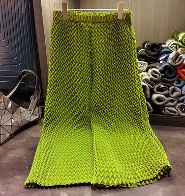 Western Commuting Waist Compression Pleated Top Wide Leg Pants Two-piece Set 2024 Autumn New Fashion Pleated Suit Women