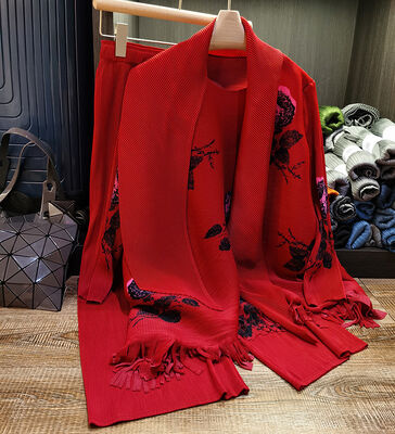 Autumn Fashion Suit Women's Loose Large Size Print Top High Waist Slimming Wide-leg Pants Two-piece Set for Women