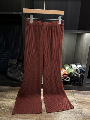 Autumn New Style Women's Casual Pants Fashionable Versatile Loose Slimming Solid Color Pleated Draped Elastic Mid Breathable