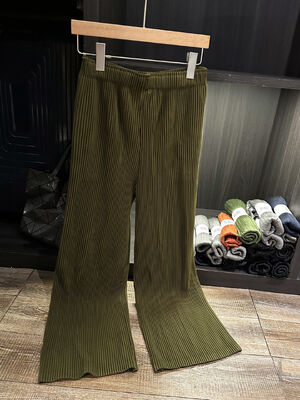 Autumn New Style Women's Casual Pants Fashionable Versatile Loose Slimming Solid Color Pleated Draped Elastic Mid Breathable