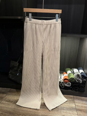 Autumn New Style Women's Casual Pants Fashionable Versatile Loose Slimming Solid Color Pleated Draped Elastic Mid Breathable