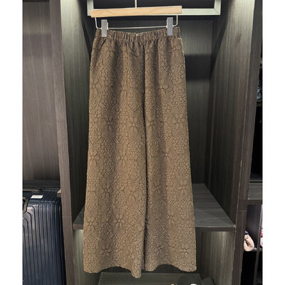 PB&ZA 2025 Women's Vintage High Waist Trousers New Fashion with Chain Belt Loose Fit up to Ankles for Female