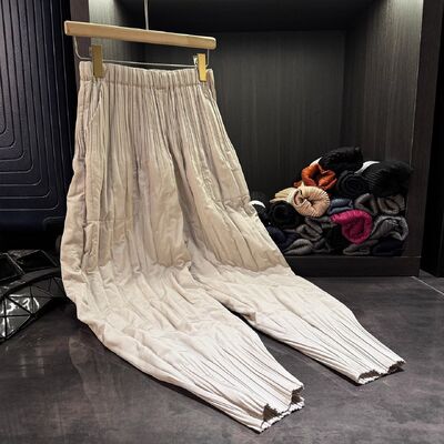 Autumn New Fashion Women's Casual Harem Skinny Pants Commuter Mid-High Waist Versatile Cotton-Padded Slimming Elastic Waist