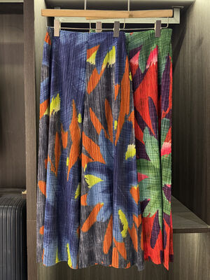 Autumn New Designer Classic Print Pleated Casual Pants Breathable High Waist Elastic Flat Front Wide-Leg Slimming Pants