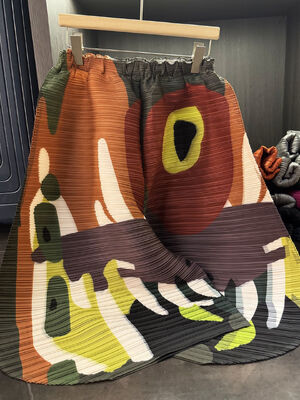 Women's High-Waist Pleated Casual Wide-Leg Pants Summer New Design Breathable Slimming Elastic Waist Flat Front Style