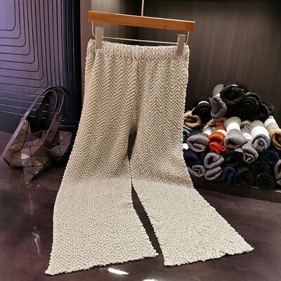 Women's High-End Solid Color Pants Spring Summer New Plus-Size Wide-Leg High-Waisted Versatile Casual Style Loose