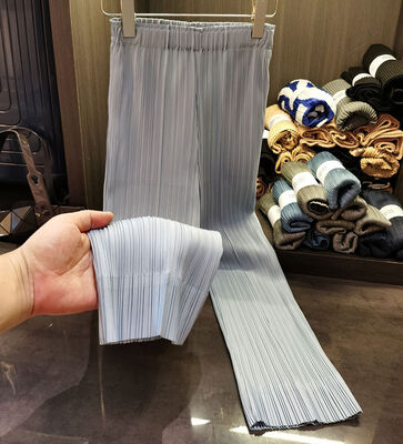 2024 Summer New Casual Pants for Women All-matching Pleated High Waist Wide Leg Pants Trousers