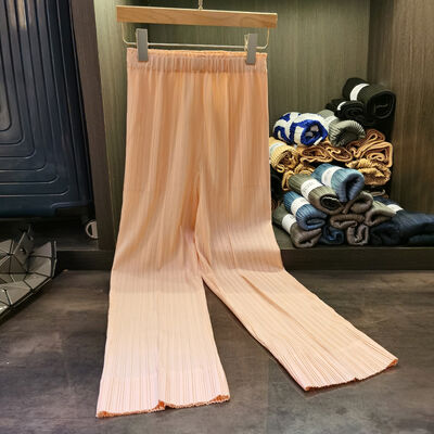 2024 Summer New Casual Pants for Women All-matching Pleated High Waist Wide Leg Pants Trousers