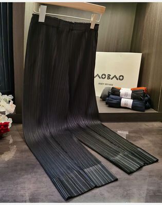 2024 New Loose Pleated Pants High Waist Straight Pants Trousers Wide Leg Woman Pants