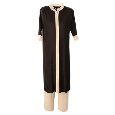 Plus Size Set Summer New High-end Temperament Simple Thin Stretch Comfortable Pants Two-piece Set