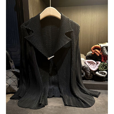 Slim Fit Women's Office Lady Turn-Down Collar Long Sleeve Single Button Closure Solid Twill Fabric Eco-Friendly Breathable